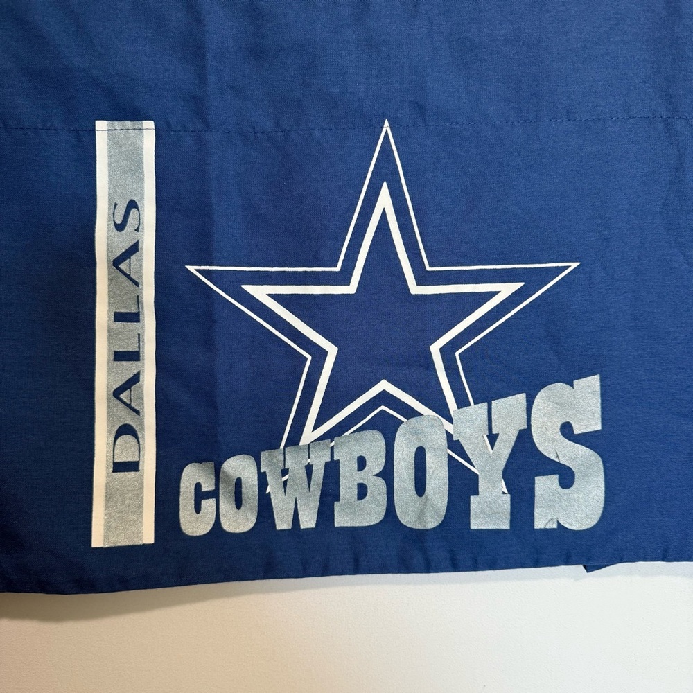 Vintage 1990's Dallas Cowboys Curtains And Valance By Kentex - Picture 4 of 9